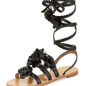 Tory Burch Black Gladiator Sandals